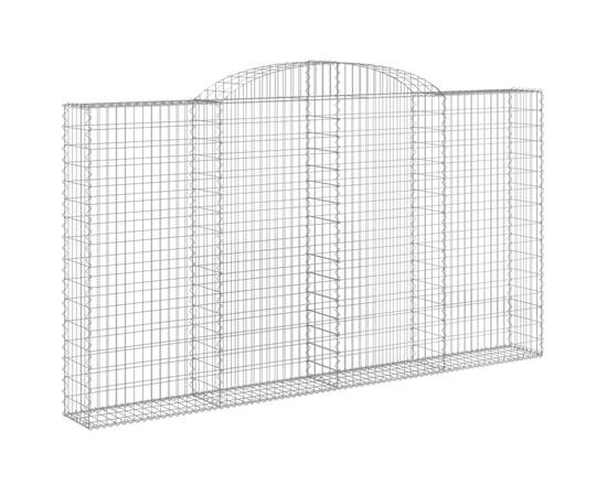 Coșuri gabion arcuite 4 buc. 300x30x160/180 cm, fier galvanizat, 3 image