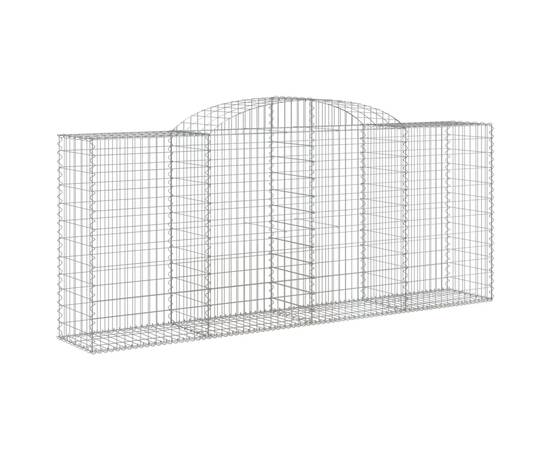 Coșuri gabion arcuite 4 buc. 300x50x120/140 cm, fier galvanizat, 3 image