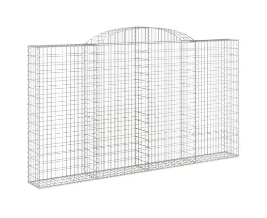 Coșuri gabion arcuite 6 buc. 300x30x160/180 cm, fier galvanizat, 3 image