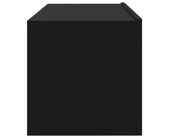 Dulapuri tv de perete, 4 buc., negru, 100x30x30 cm, 6 image