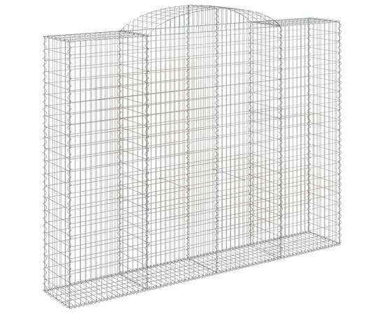 Coșuri gabion arcuite, 2 buc, 300x50x220/240cm, fier galvanizat, 3 image