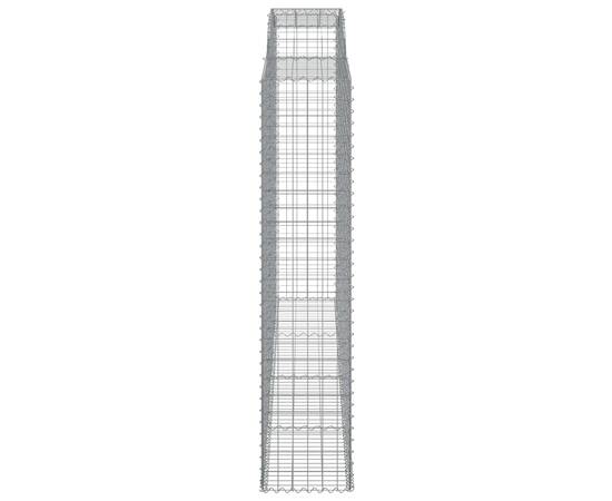 Coșuri gabion arcuite, 2 buc, 300x50x220/240cm, fier galvanizat, 5 image