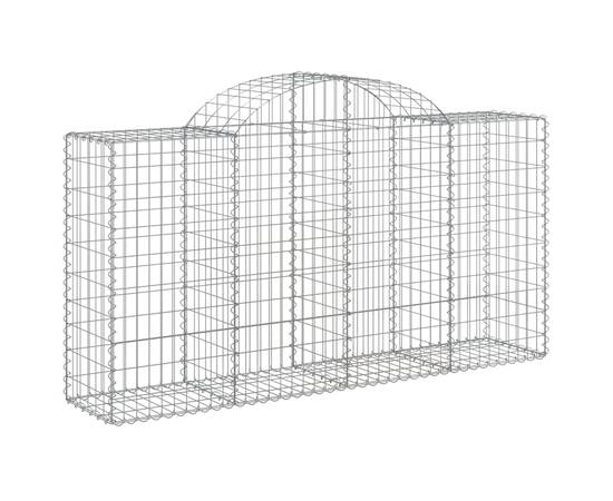 Coșuri gabion arcuite 10 buc, 200x50x100/120cm, fier galvanizat, 3 image