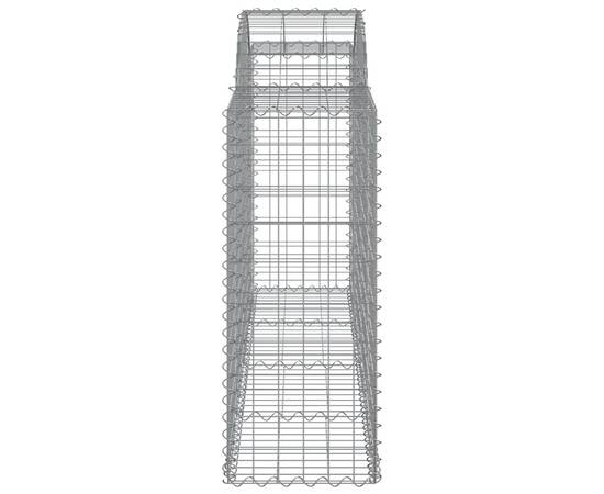 Coșuri gabion arcuite 10 buc, 200x50x100/120cm, fier galvanizat, 5 image