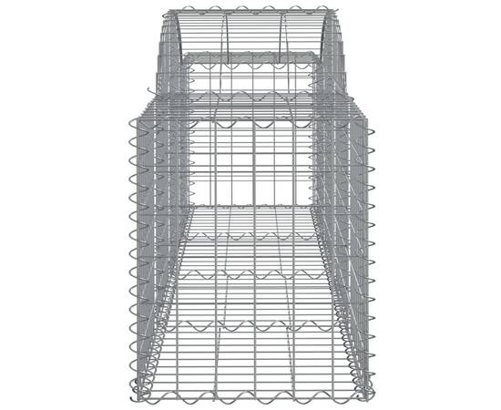 Coșuri gabion arcuite 10 buc, 200x50x60/80 cm, fier galvanizat, 5 image