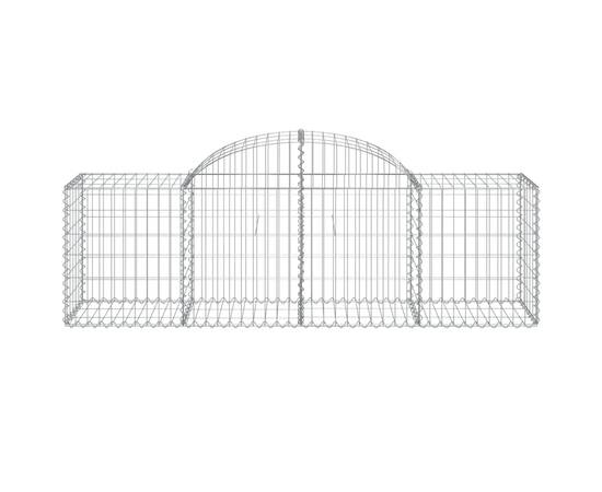 Coșuri gabion arcuite 10 buc, 200x50x60/80 cm, fier galvanizat, 4 image