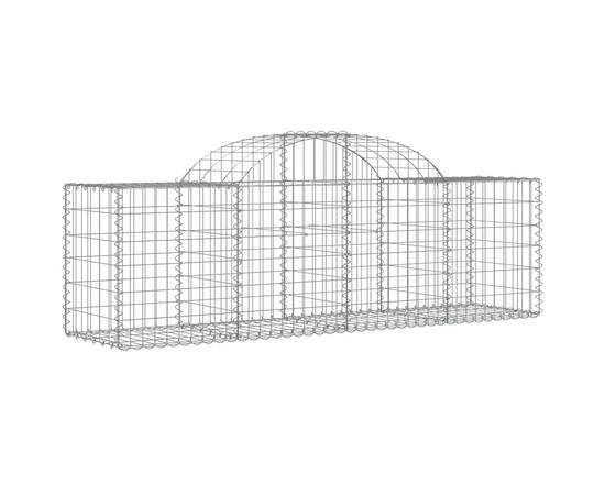 Coșuri gabion arcuite 10 buc, 200x50x60/80 cm, fier galvanizat, 3 image