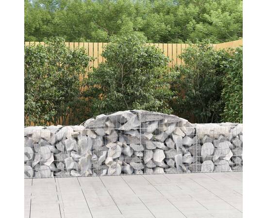 Coșuri gabion arcuite 11 buc, 300x50x60/80 cm, fier galvanizat