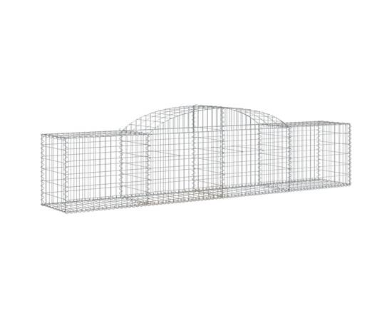 Coșuri gabion arcuite 3 buc, 300x50x60/80 cm, fier galvanizat, 3 image