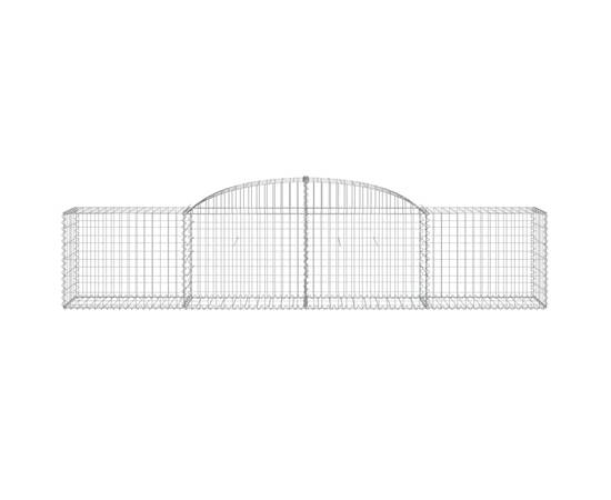 Coșuri gabion arcuite 3 buc, 300x50x60/80 cm, fier galvanizat, 4 image