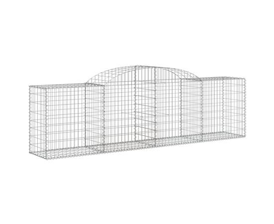 Coșuri gabion arcuite 3 buc, 300x50x80/100 cm, fier galvanizat, 3 image