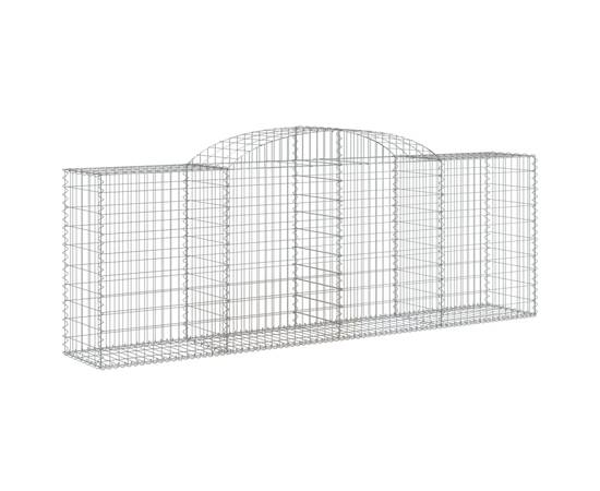 Coșuri gabion arcuite 4 buc, 300x50x100/120 cm fier galvanizat, 3 image