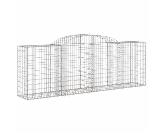 Coșuri gabion arcuite 6 buc, 300x50x100/120 cm, fier galvanizat, 3 image