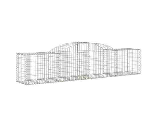 Coșuri gabion arcuite 6 buc, 300x50x60/80 cm, fier galvanizat, 3 image