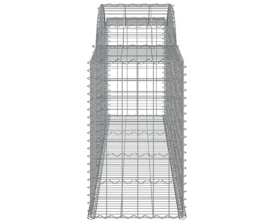 Coșuri gabion arcuite 6 buc, 300x50x80/100 cm, fier galvanizat, 5 image