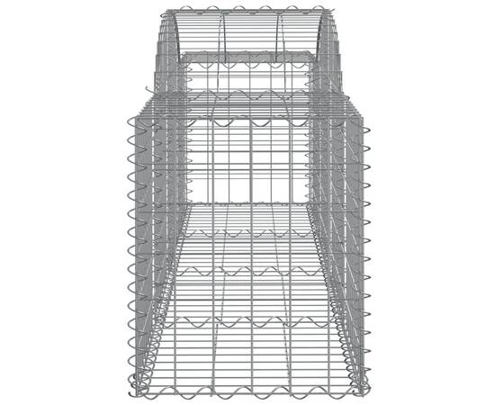 Coșuri gabion arcuite 7 buc, 200x50x60/80 cm, fier galvanizat, 5 image