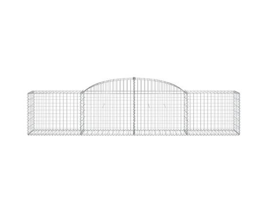 Coșuri gabion arcuite 7 buc, 300x50x60/80 cm, fier galvanizat, 4 image