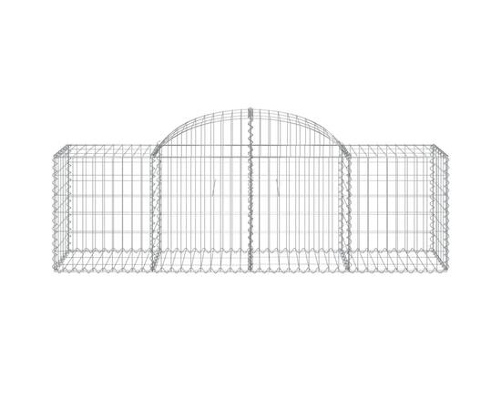 Coșuri gabion arcuite 8 buc, 200x50x60/80 cm, fier galvanizat, 4 image