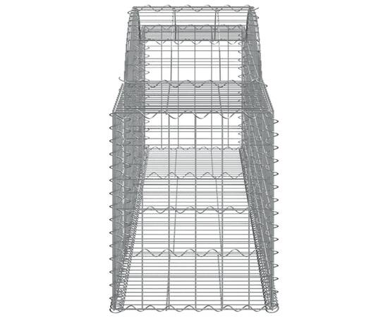 Coșuri gabion arcuite 8 buc, 300x50x60/80 cm, fier galvanizat, 5 image