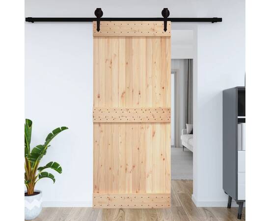 Ușă de hambar, 70x210 cm, lemn masiv de pin