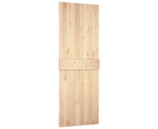 Ușă de hambar, 80x210 cm, lemn masiv de pin, 6 image