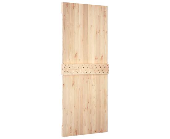 Ușă de hambar, 90x210 cm, lemn masiv de pin, 6 image