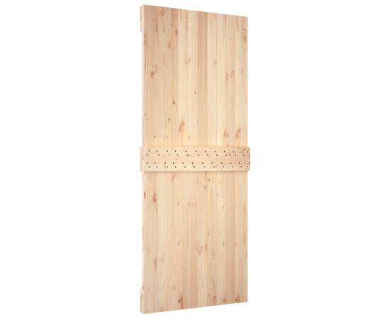 Ușă de hambar, 95x210 cm, lemn masiv de pin, 6 image
