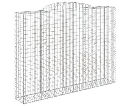 Coșuri gabion arcuite, 4 buc, 300x50x220/240cm, fier galvanizat, 3 image