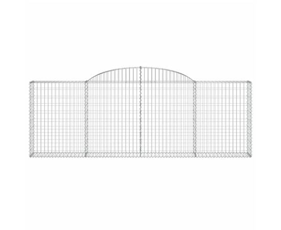 Coșuri gabion arcuite 10 buc, 300x30x100/120 cm fier galvanizat, 4 image