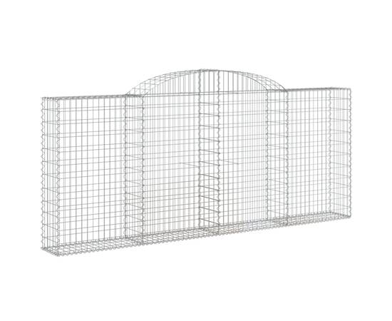 Coșuri gabion arcuite 10 buc, 300x30x120/140 cm fier galvanizat, 3 image