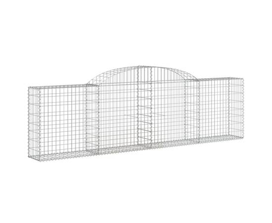 Coșuri gabion arcuite 11 buc, 300x30x80/100 cm, fier galvanizat, 3 image