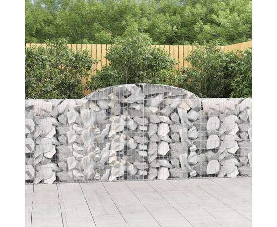 Coșuri gabion arcuite 13 buc, 300x30x100/120 cm fier galvanizat