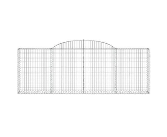 Coșuri gabion arcuite 13 buc, 300x30x100/120 cm fier galvanizat, 4 image