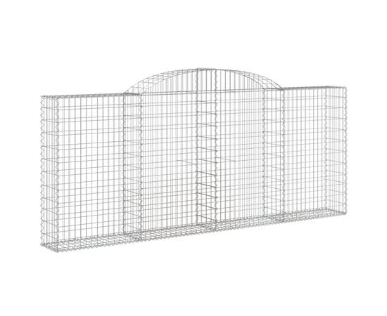 Coșuri gabion arcuite 17 buc, 300x30x120/140 cm fier galvanizat, 3 image