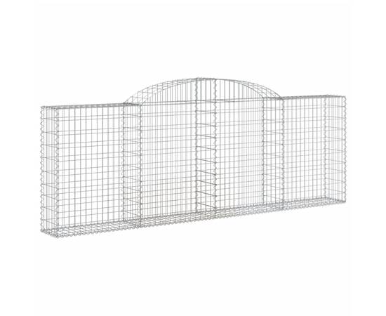 Coșuri gabion arcuite 2 buc, 300x30x100/120 cm fier galvanizat, 3 image