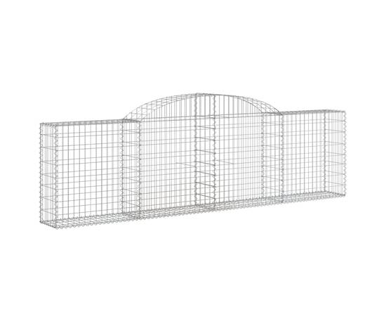 Coșuri gabion arcuite 6 buc., 300x30x80/100 cm, fier galvanizat, 3 image