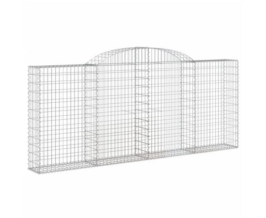 Coșuri gabion arcuite 9 buc, 300x30x120/140 cm, fier galvanizat, 3 image