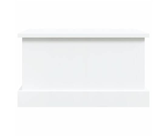 Cutie de depozitare, alb extralucios 50x30x28 cm lemn prelucrat, 6 image