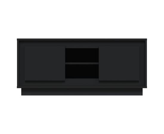 Comodă tv, negru, 102x35x45 cm, lemn prelucrat, 6 image