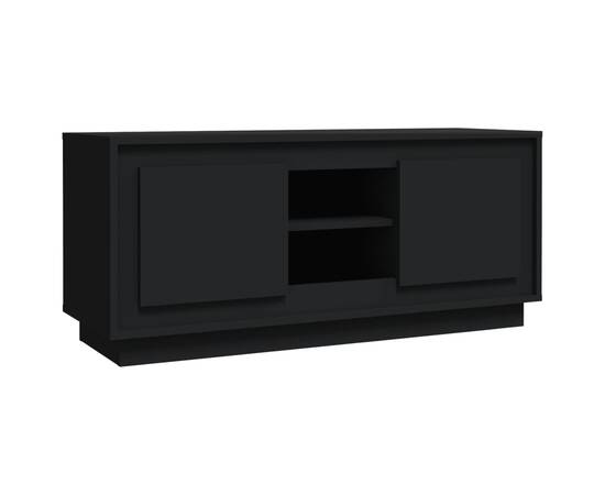 Comodă tv, negru, 102x35x45 cm, lemn prelucrat, 2 image
