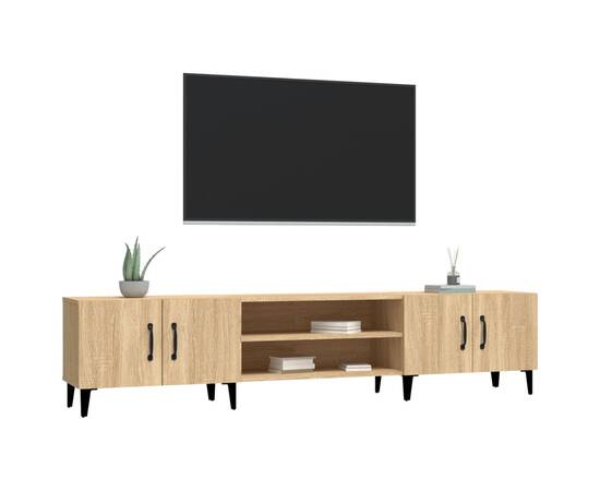 Comodă tv, stejar sonoma, 180x31,5x40 cm, lemn prelucrat, 4 image