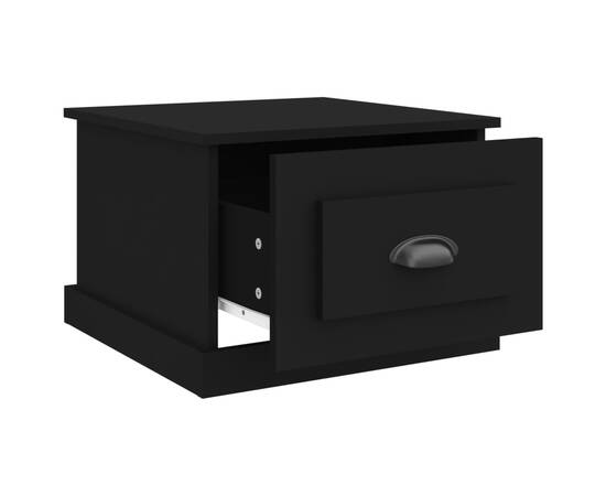 Măsuță de cafea, negru, 50x50x35 cm, lemn compozit, 7 image
