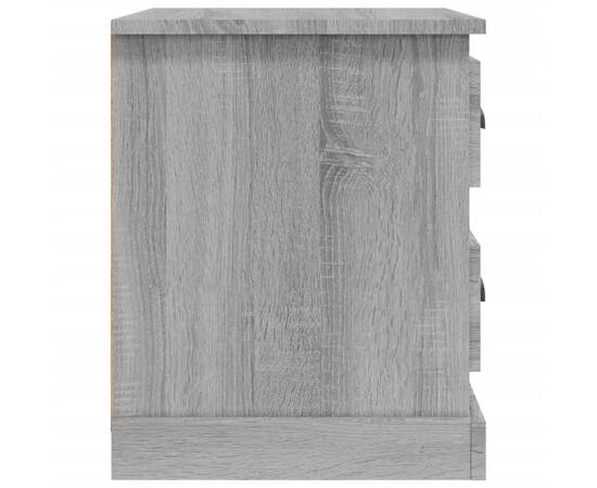 Noptiere, 2 buc., gri sonoma, 39x39x47,5 cm, lemn prelucrat, 9 image