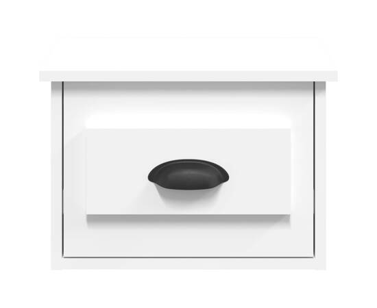 Noptiere de perete, 2 buc., alb, 41,5x36x28 cm, 7 image