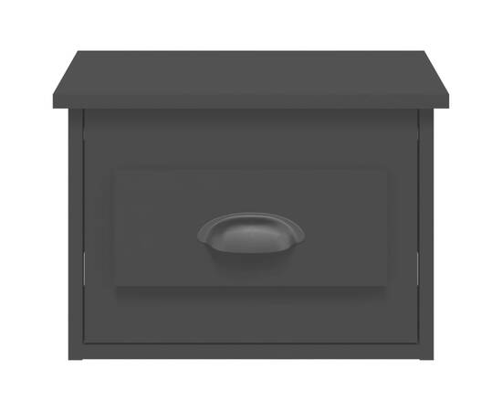 Noptiere de perete, 2 buc., negru, 41,5x36x28 cm, 7 image