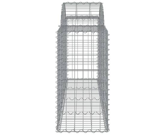 Coșuri gabion arcuite 10 buc, 200x50x80/100 cm, fier galvanizat, 5 image