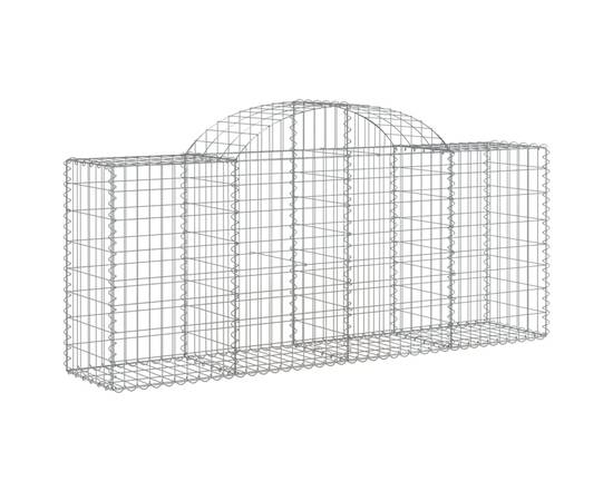 Coșuri gabion arcuite 10 buc, 200x50x80/100 cm, fier galvanizat, 3 image