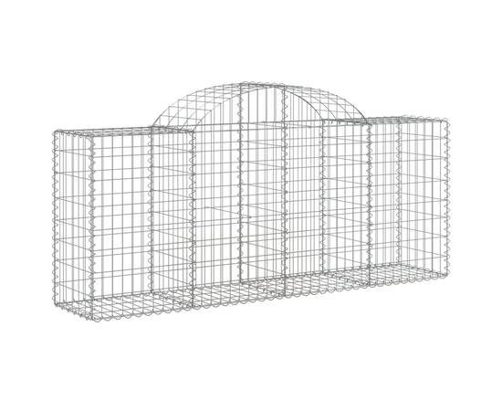 Coșuri gabion arcuite 11 buc, 200x50x80/100 cm, fier galvanizat, 3 image