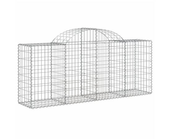 Coșuri gabion arcuite 12 buc, 200x50x80/100 cm, fier galvanizat, 3 image