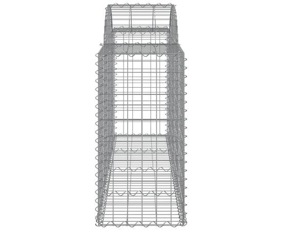 Coșuri gabion arcuite 12 buc, 200x50x80/100 cm, fier galvanizat, 5 image